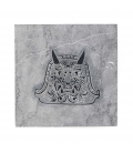 Engraved Grey Stone 30 cm x 30 cm